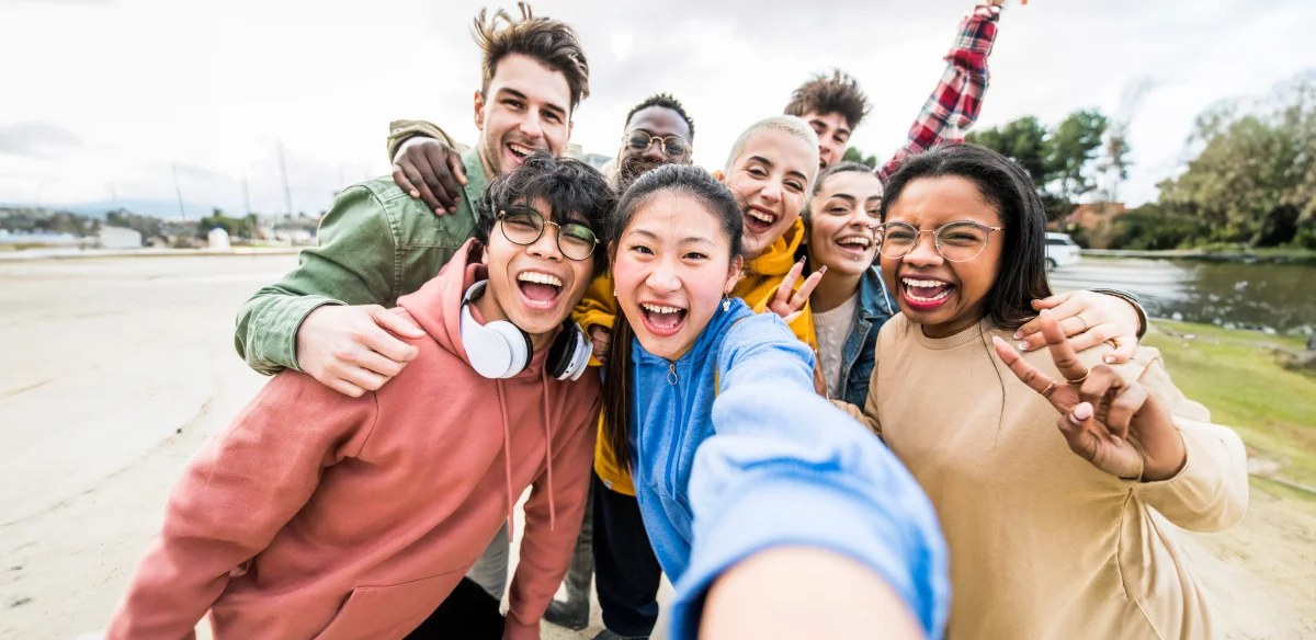 selfie de estudiantes